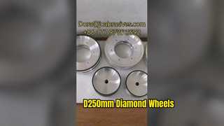 Bekijk: D250mm-showcase van glas- en harsgebonden wielen