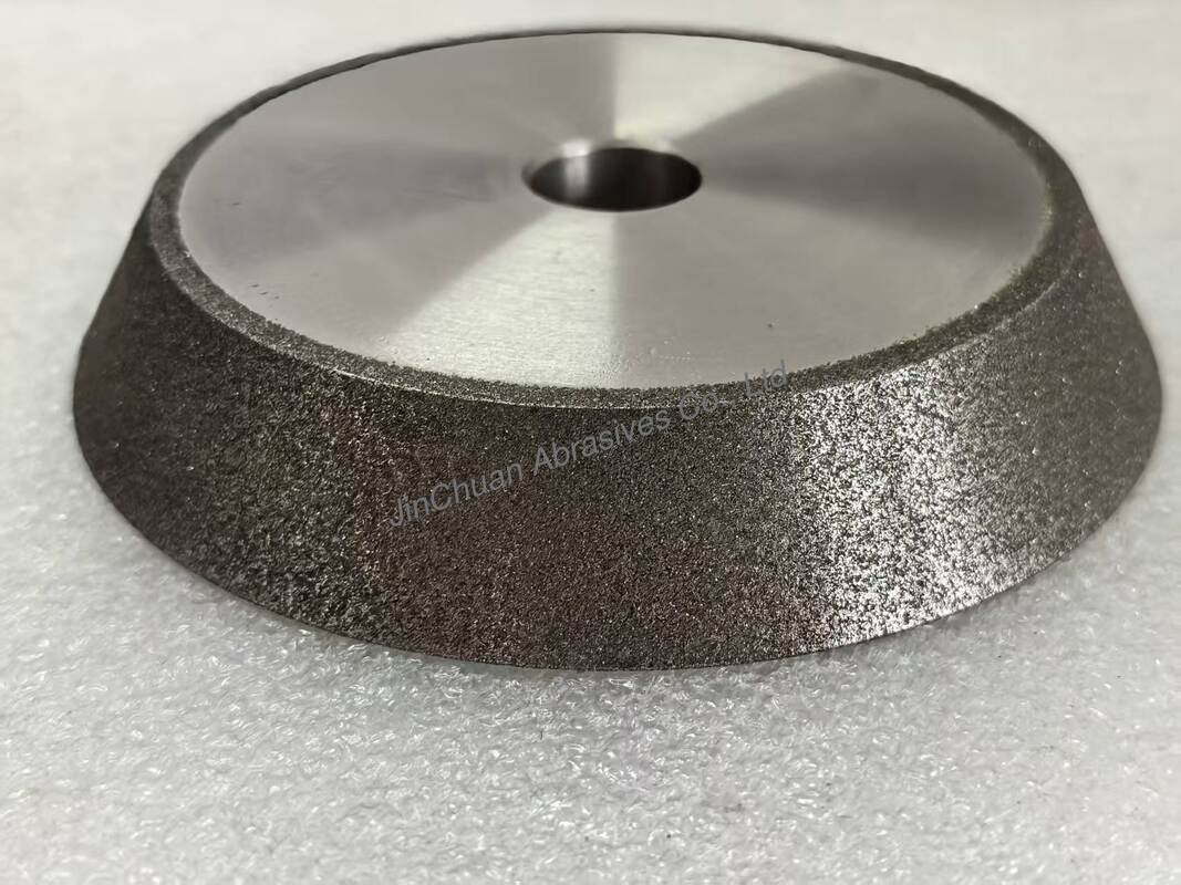 Electro Bonded Grinding And Chamfering Wheels With Amber Color Cbn Electroplated Wheel