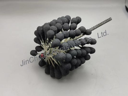 100*80*200mm de Flexibele Slijpende Borstel van de Cilinderbal voor en Boringen die schoonmaken eindigen