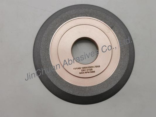 De hybride Hars van Banddiamond grinding wheels 1v1 voor Cnc Malen 125*10*31.75*6 Mm