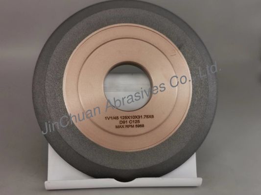 De hybride Hars van Banddiamond grinding wheels 1v1 voor Cnc Malen 125*10*31.75*6 Mm