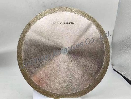 1A1 Elektroplacerde diamanten slijpwielen met een diameter van 200 mm, dikte van 1,8 mm D80/100
