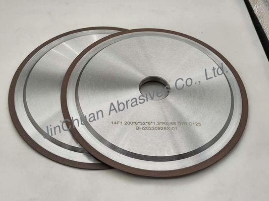 R0.65mm Rein Bond CBN slijpwiel voor wolfraamcarbide rollen slijpen 200mm