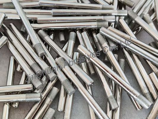 Geelektroplateerde diamanten slijppen van 2,3 mm tot 6,3 mm Diamantgriet nummer D91