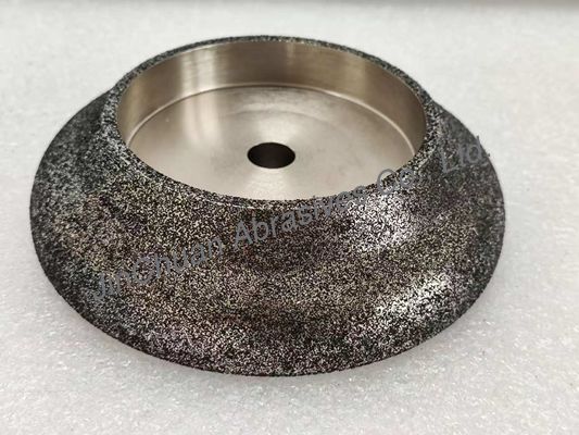 Geelektroplateerd CBN slijpwiel voor bandzaagblad met stalen lichaamsdiameter 127 mm