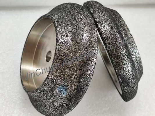 Geelektroplateerd CBN slijpwiel voor bandzaagblad met stalen lichaamsdiameter 127 mm