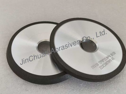 Grijze CBN Hars Bond slijpwiel 1V1 75mm met 10 graden voor efficiëntie Gashing