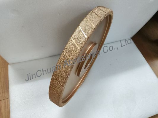 400 mm ruw graan vacuüm gebreid diamondwiel D25/30 slijpwiel voor gietijzer