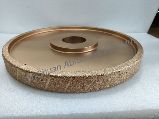 400 mm ruw graan vacuüm gebreid diamondwiel D25/30 slijpwiel voor gietijzer