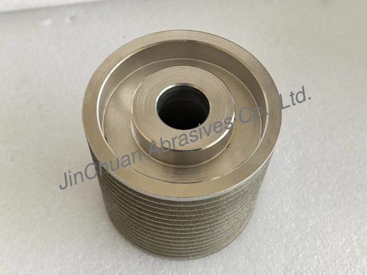 Speciale maat en vorm amberkleurige, gegalvaniseerde, gebonden CBN-slijpschijven voor slijpen en scherpen
