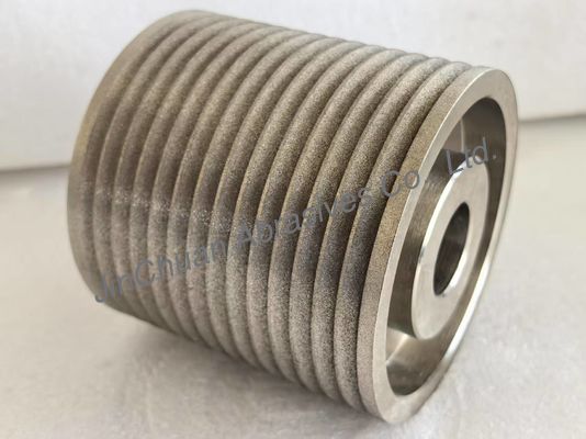 Speciale maat en vorm amberkleurige, gegalvaniseerde, gebonden CBN-slijpschijven voor slijpen en scherpen