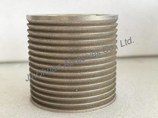 Speciale maat en vorm amberkleurige, gegalvaniseerde, gebonden CBN-slijpschijven voor slijpen en scherpen