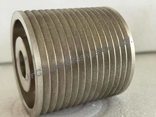 Speciale maat en vorm amberkleurige, gegalvaniseerde, gebonden CBN-slijpschijven voor slijpen en scherpen