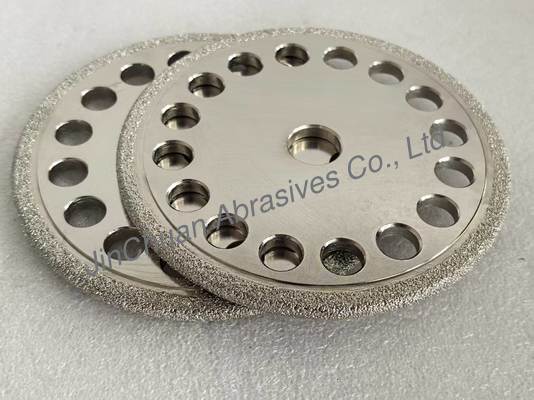 High-Performance Vacuum Brazed Diamond Wheels voor gietijzer slijpen met D40/45 Grit aanpasbare vorm en lange levensduur