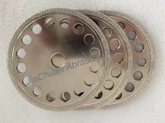 High-Performance Vacuum Brazed Diamond Wheels voor gietijzer slijpen met D40/45 Grit aanpasbare vorm en lange levensduur