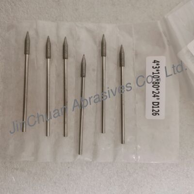 Op maat gemaakte 4*3*10*80mm 17°-120° D126 Gegalvaniseerde Slijpstiften Voor Gecementeerd Carbide