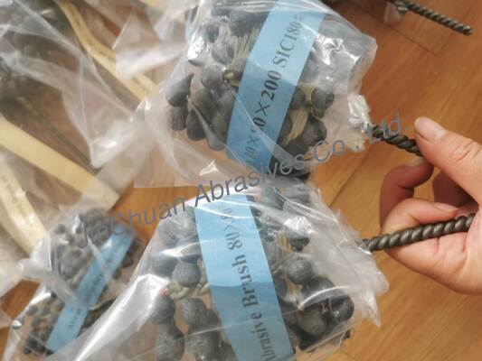 SIC Borstel Als honingborstel Voor het polijsten van afval Siliciumcarbide Abrasieve borstel