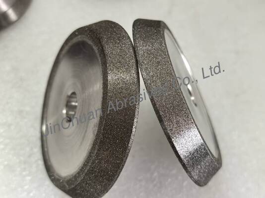 Elektrobonded slijp- en kamferwielen met Amber kleur Cbn elektroplaatwiel