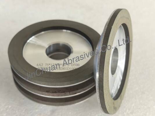 4A2 Harsdiamant slijpschijf gebruikt voor hardmetalen gereedschappen, Diameter 75mm, Korrelnummer D500
