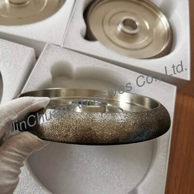 8 inch 203mm geelektroplateerd CBN slijpwiel 32mm Borer aanpasbaar voor houtbewerking Band zag blad slijpen