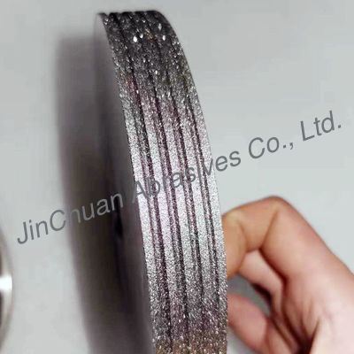 CBN Malende wielen, Scherpende lintzaag, Cirkel, Donker bruin Gegalvaniseerd malend wiel