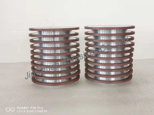 100mm 3A1 Vlakke Boog Diamond Grinding Wheel Resin Bonded voor Cirkelzaagblad